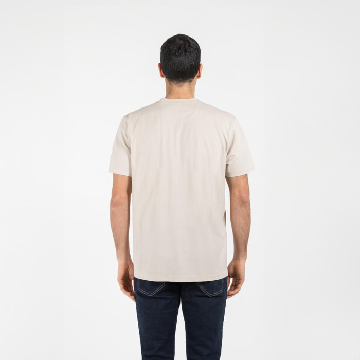 T-shirt jersey di cotone bio washed regular fit