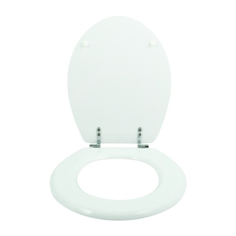 Abattant wc MDF Blanc - Charnières Zinc MSV