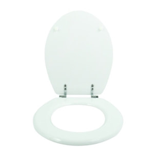 Abattant wc MDF Blanc - Charnières Zinc MSV