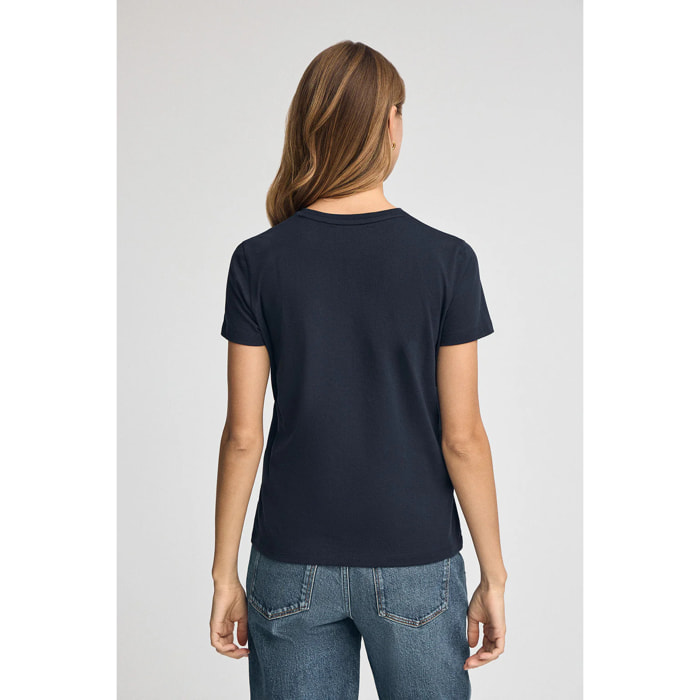 Camiseta azul marino con logo Rigby Go Gold