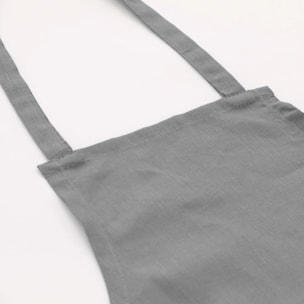 Tablier 100% lin Antracithe - 110x69 cm