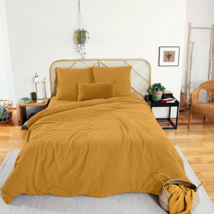 Parure housse de couette 3PCS en Gaze de coton 57 fils - MIEL