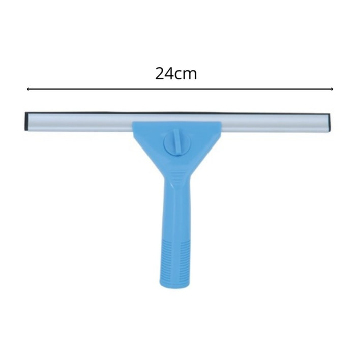 MSV Raclette à  vitres 24cm - Coloris aléatoire - Compatible manche télescopique