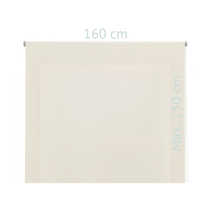 Store enrouleur Polyester Translucide Beige 120 x 250