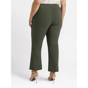 Fiorella Rubino - Pantaloni in viscosa LENZING™ ECOVERO™ - Verde militare
