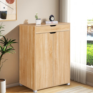 Mobiletto 2 ante e 1 cassetto rovere naturale 76