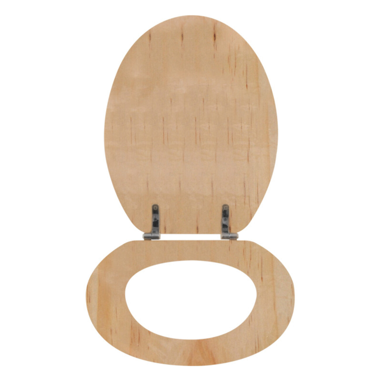 MSV Abattant Wc MDF en décor Pin Beige - Charnières PS