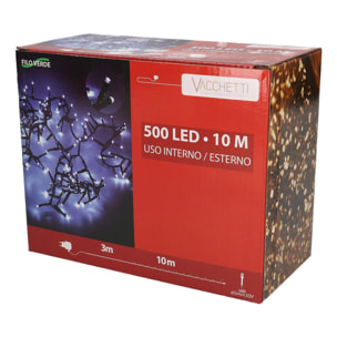 Catena luminosa con 500 led bianco caldo cm1000