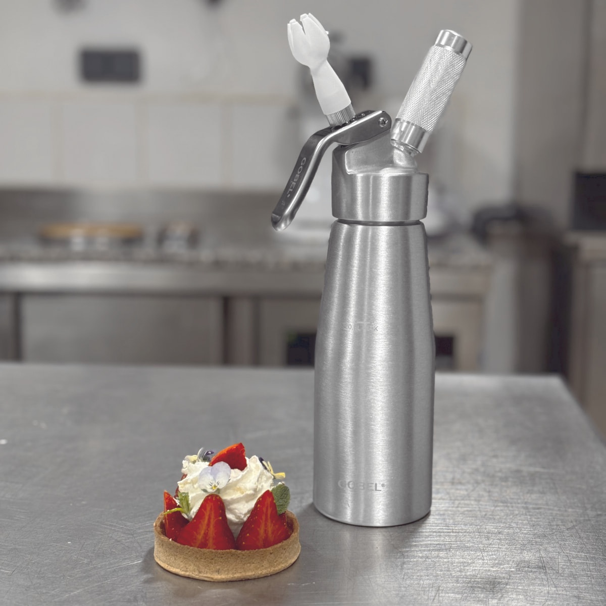 Siphon tout aluminium 0,5L - creamy - 0,5 L