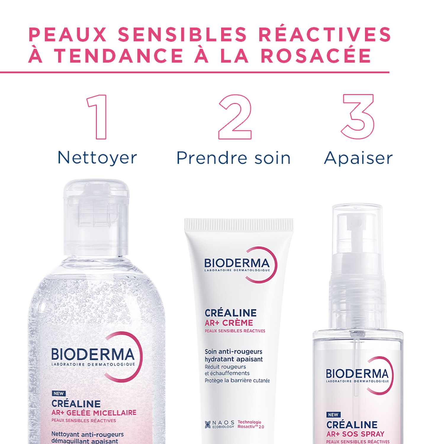 Crealine AR+ - SOS Spray - Brume anti-rougeurs apaisante 70 ml