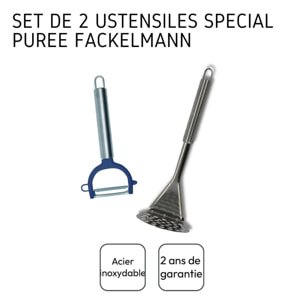 Ensemble de 2 ustensiles spécial purée Fackelmann Elemental