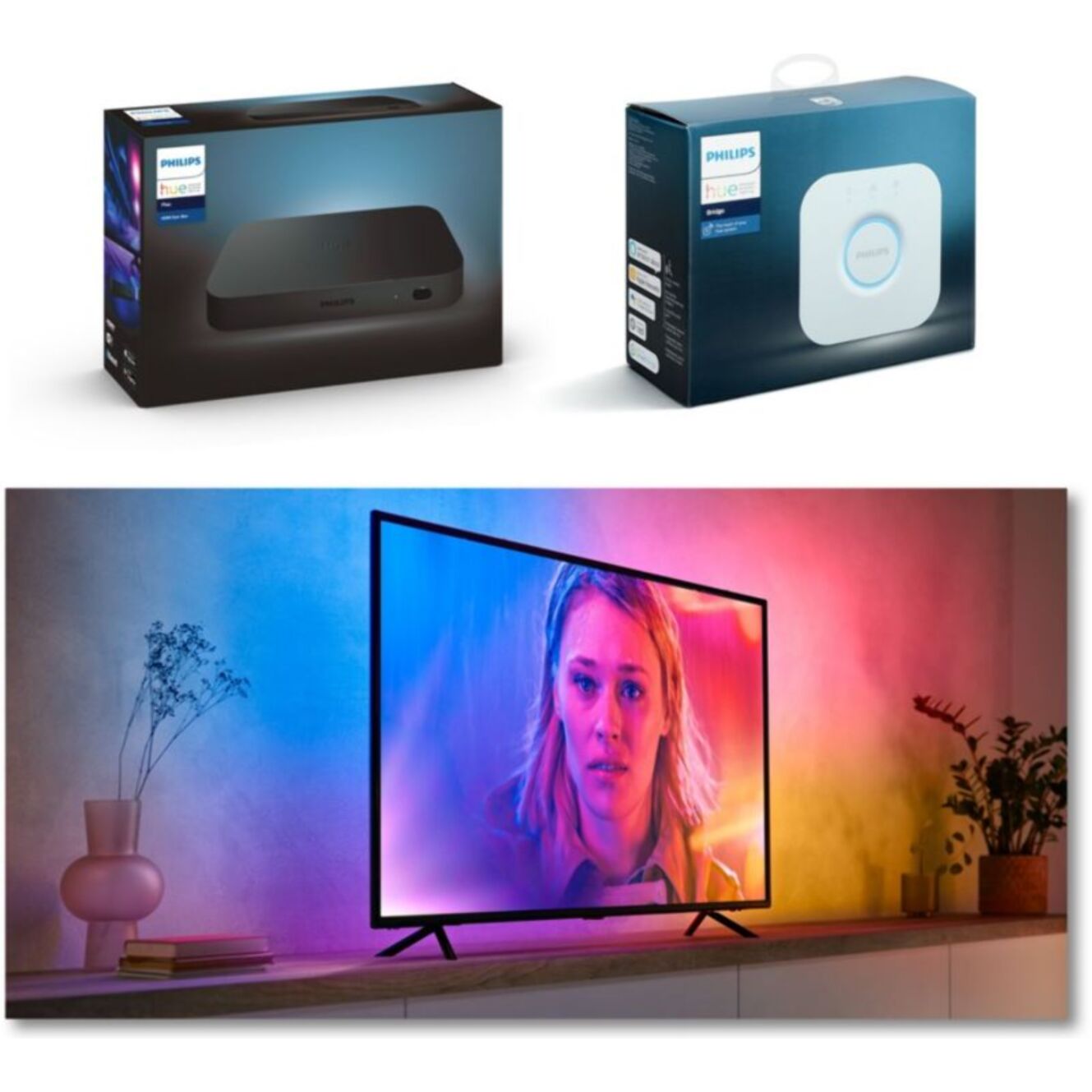 Ruban LED PHILIPS HUE Play Gradient TV55'' White&Color Ambianc
