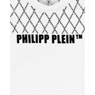 PHILIPP PLEIN T-shirt Round Neck SS Crystal Plein
