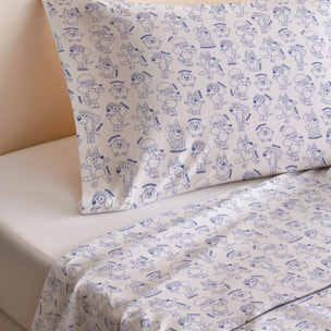 Sábana encimera BLUEY + funda almohada 45x125