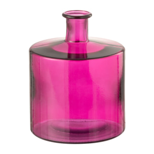 J-Line vase Bouteille - verre - rose - small - Ø 21 cm