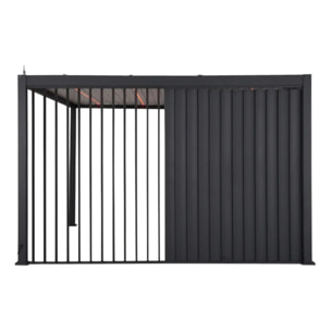 Persienne pour pergola Evora 3m gris graphite