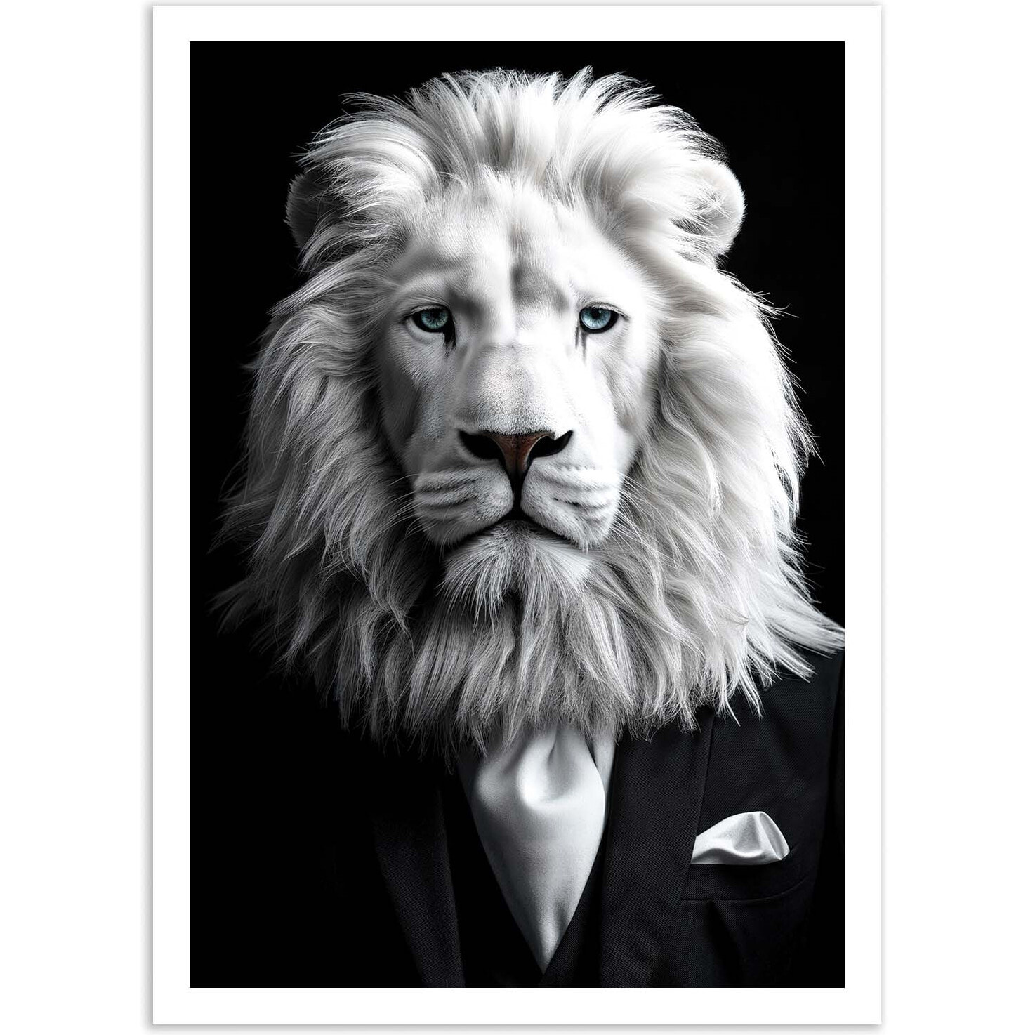 Affiche - White Lion Wild Suits - Philippe Hugonnard