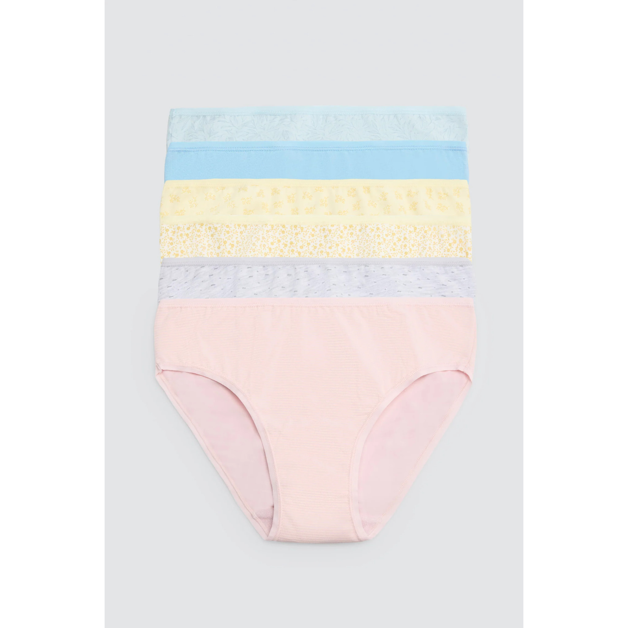 Confezione da 6 slip midi stampati