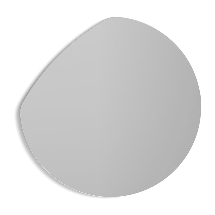 Espejo redondo Lune aglomerado blanco ø50cm