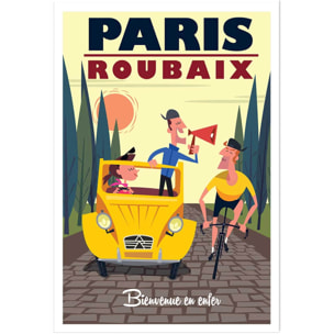 Affiche Course Paris - Roubaix Affiche seule