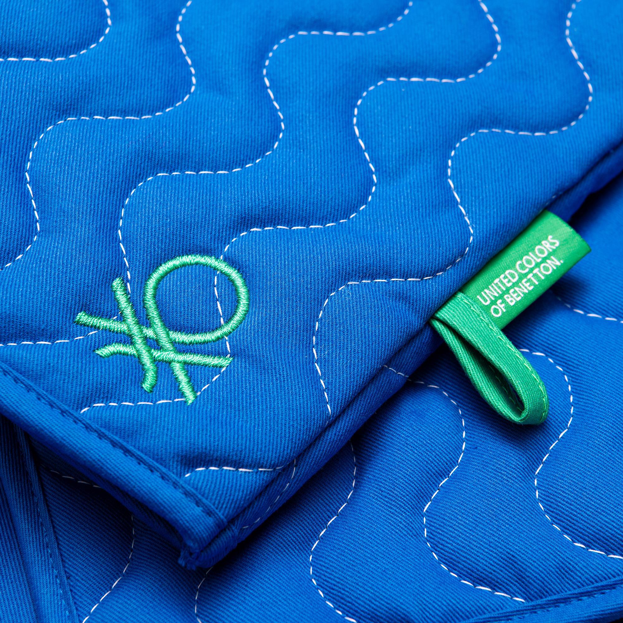 Set 3pcs benetton ( delantal+manopla+agarrador)  benetton  azul