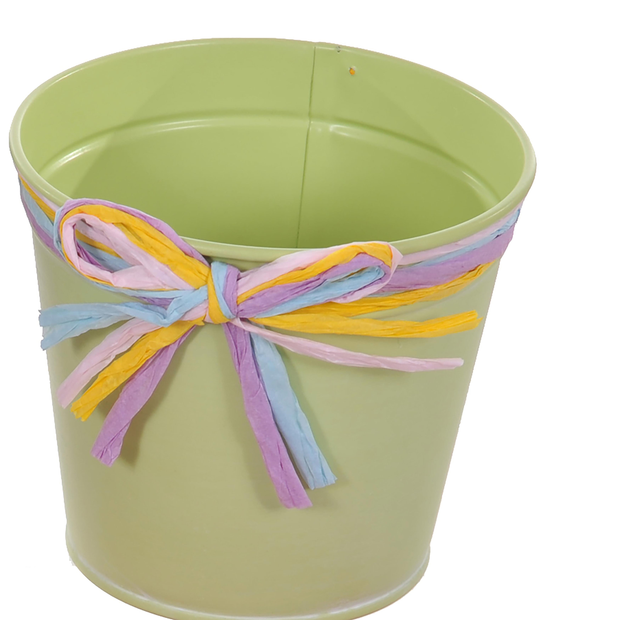 Cachepot Linea Rafia. Larghezza 12 Cm - Pezzi 6 - 12X10,5X12cm - Colore: Incolore - Bianchi Dino - Espositori E Vasi Metallo