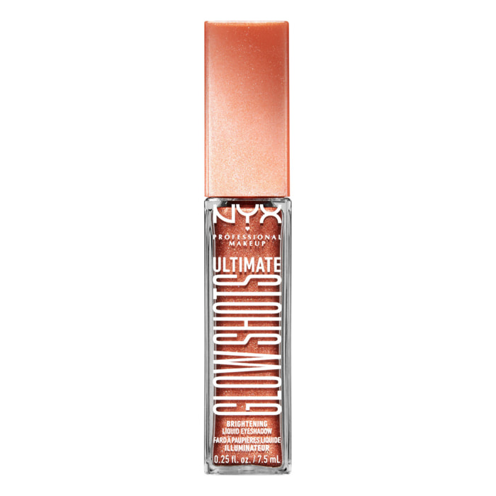 NYX Professional Makeup Ultimate Fard à Paupières Liquide Illuminateur Glow Shots Clementine Fine