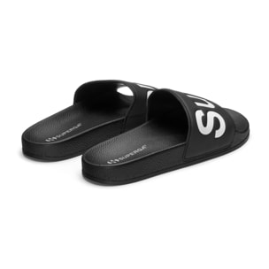 Slippers Superga Uomo Donna Nero 1908 Slides Polysoft