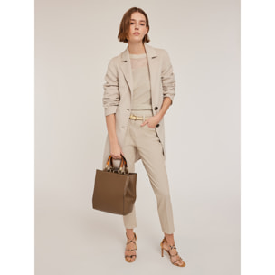 Motivi - Cappotto sfoderato in lana - Bianco