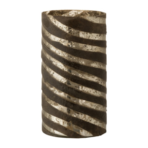 J-Line vase Lignes Rond - verre - argent - small - 28 cm de hauteur