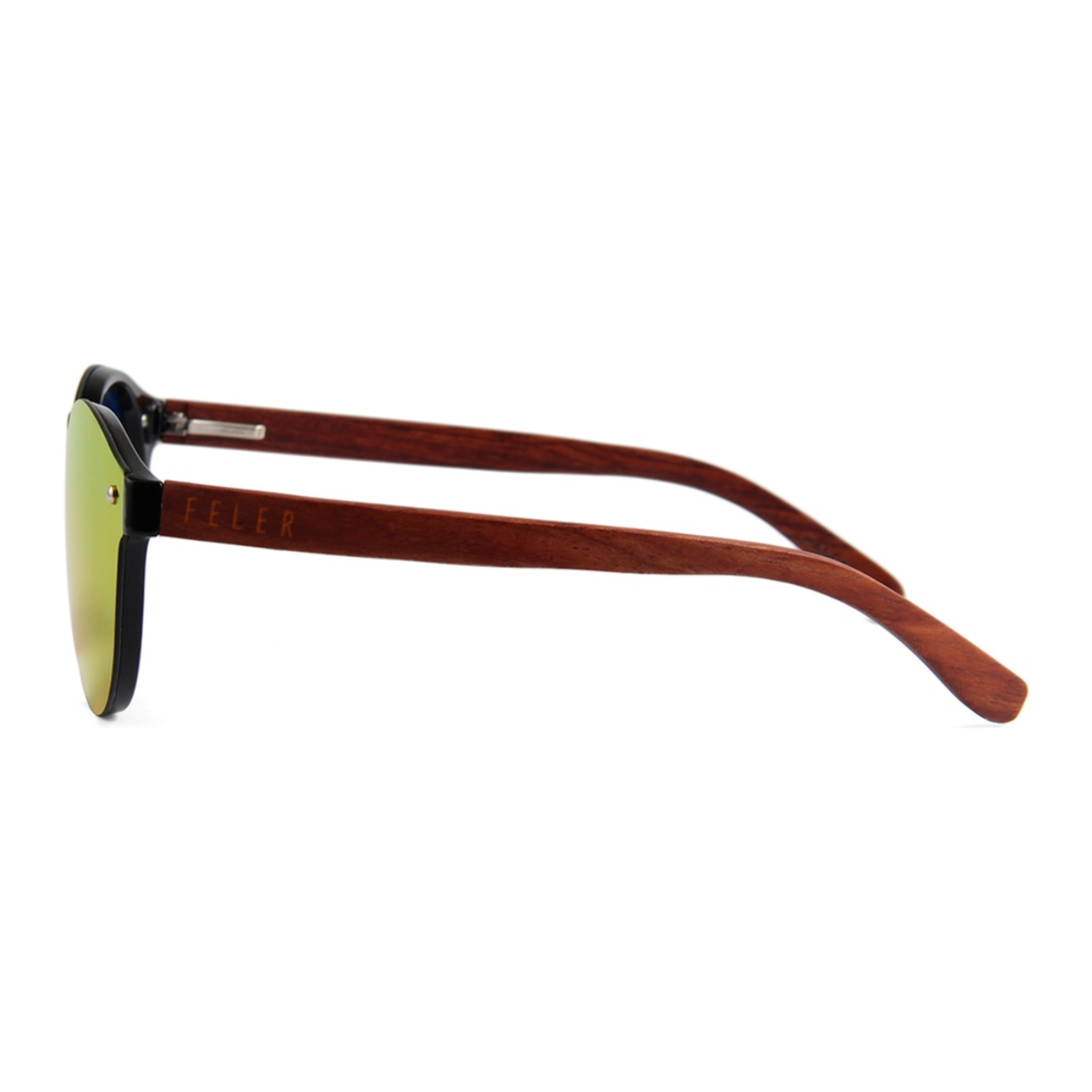 Gafas de Sol Feler 1502M-5 Polarizadas de Madera Unisex 52 mm