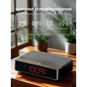 Radio réveil ESSENTIELB RRVI-100 Charge Induction