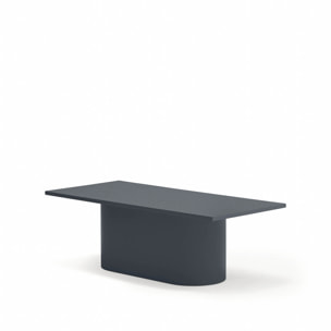 Mesa de centro rectangular Totem gris antracita