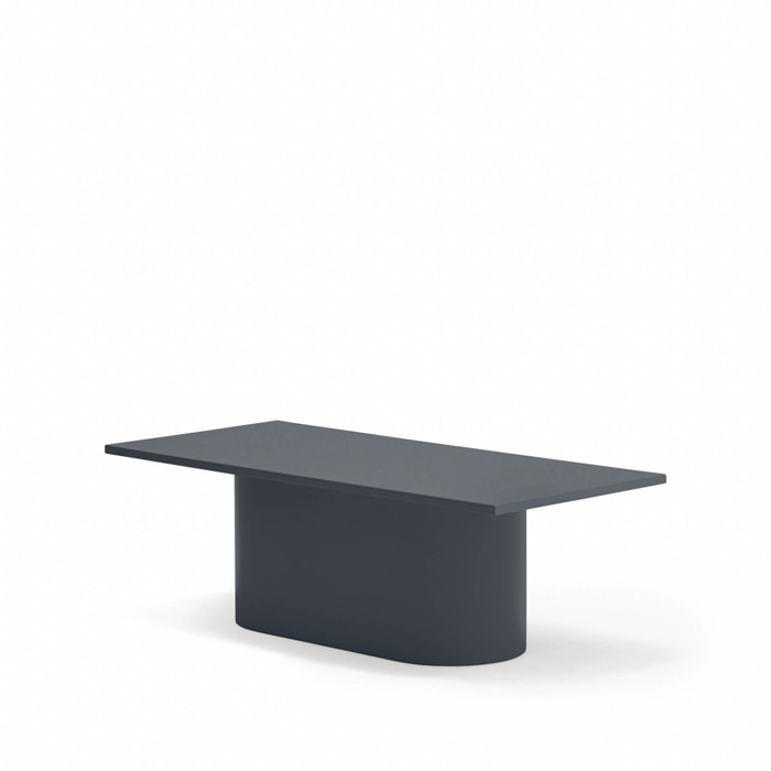 Mesa de centro rectangular Totem gris antracita