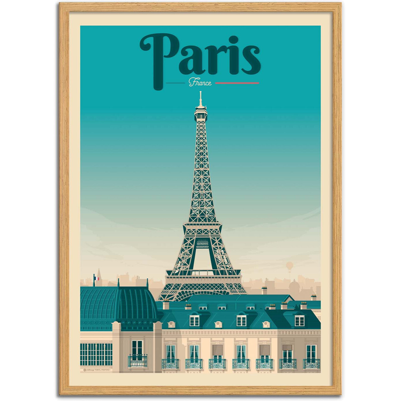Affiche - Paris - Olahoop Travel Posters