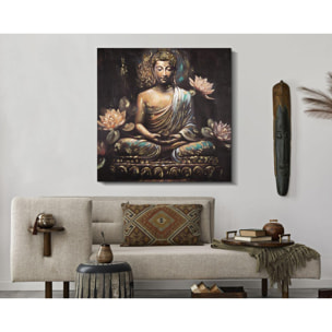 DIPINTO SU TELA BUDDHA -A- CHARME 1921 MULTICOLORE