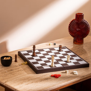Jeu backgammon échecs Jule bois 40x5cm