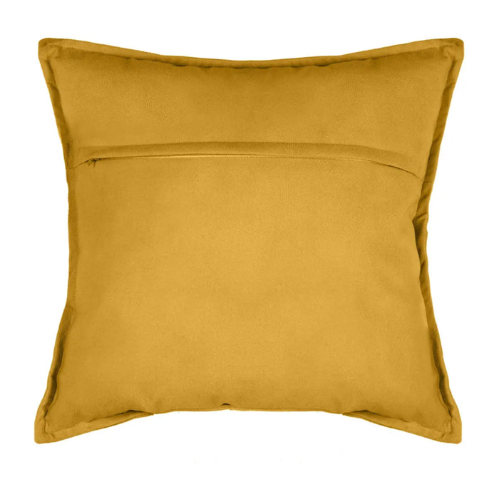 Coussin "Lilou" - jaune moutarde 45x45 cm