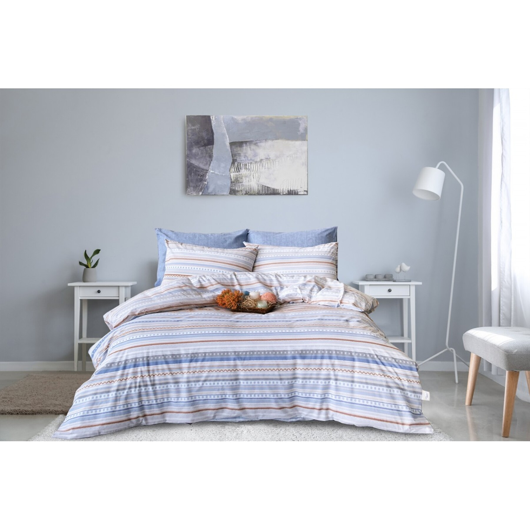 Parure de lit 100% coton imprimé "Scala"