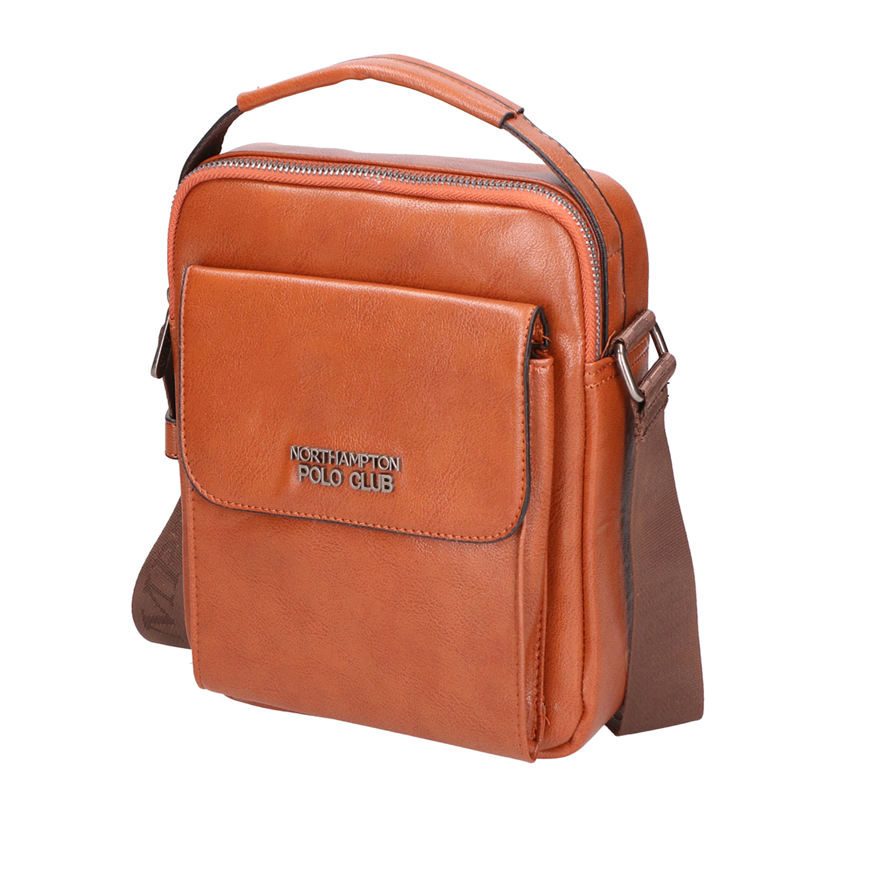 Borsa a spalla da uomo In Ecopelle Prodotto Vegano 19x23x16 cm