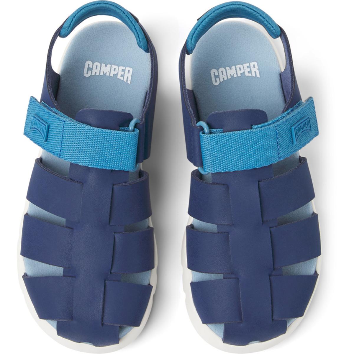 CAMPER Oruga - Sandalias Azul Infantil Unisex