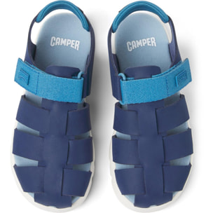 CAMPER Oruga - Sandalias Azul Infantil Unisex