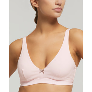 Reggiseno ferretto cotone con fiocco