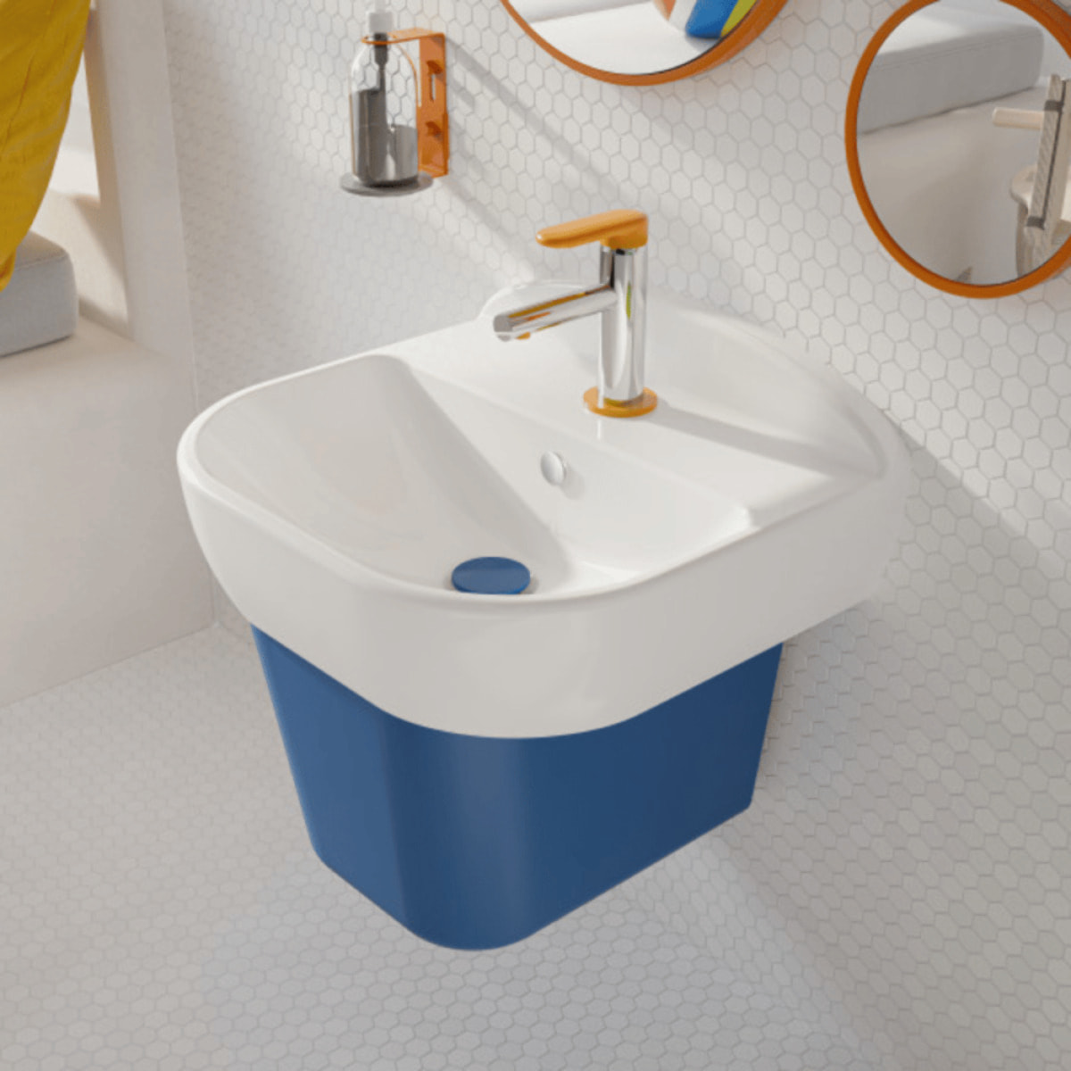 Cache-siphon Sento Kids bleu