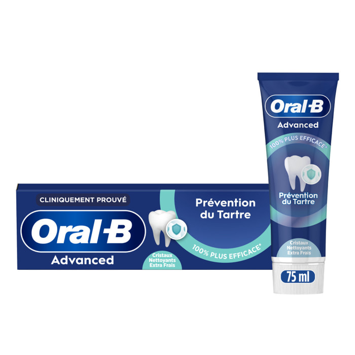 Oral B Dentifrice PROFESSIONAL Prévention tartre Fraicheur 75ml