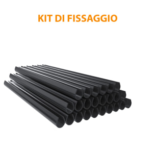 Schermo Privacy In PVC Per Recizioni A Doppia Sbarra Doppio Picchetto Rete Frangivista 650 g/m² 35 m x 19 cm Con Clip Fissaggio Grigio Scuro