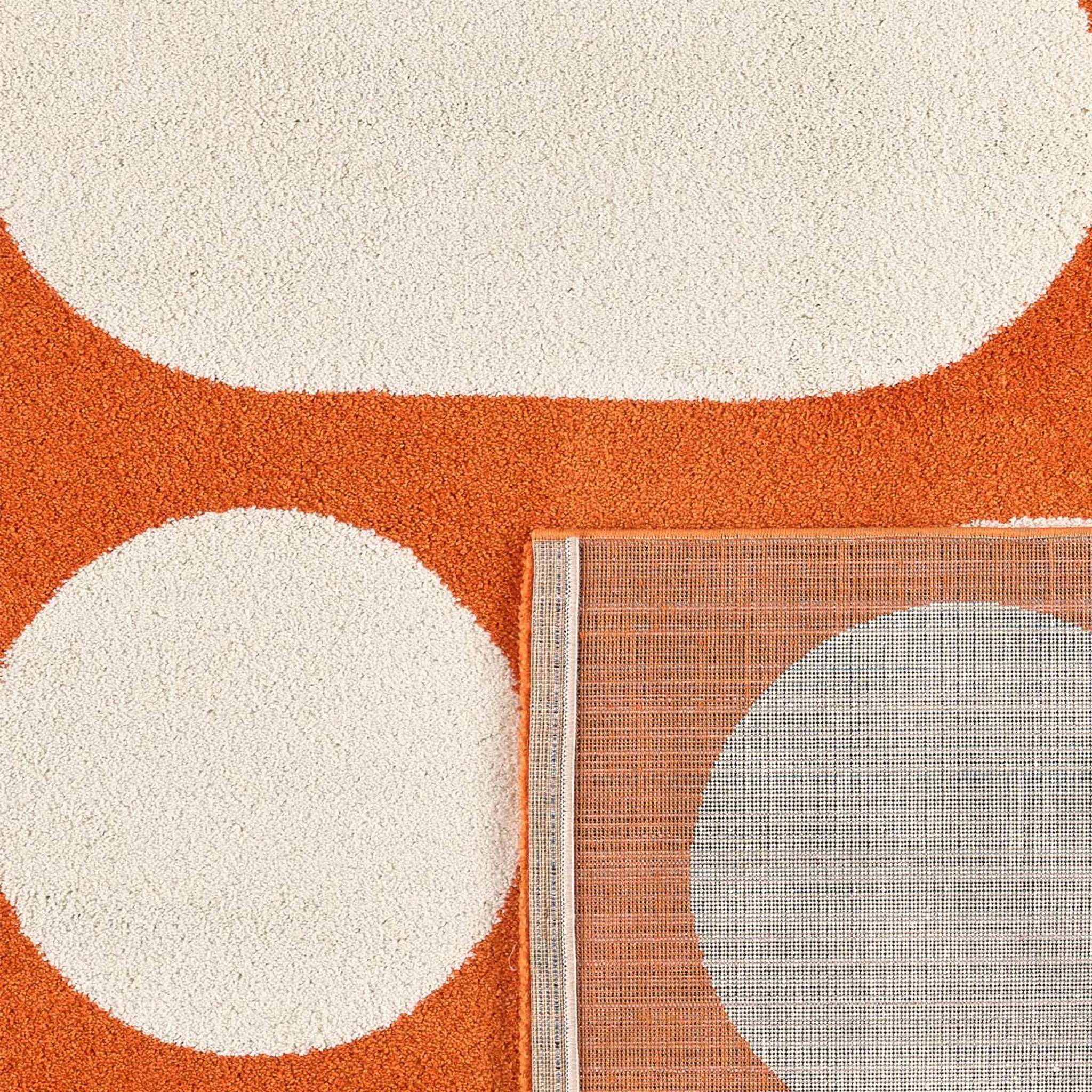 Tapis intérieur JOYCE orange. motif moderne 200 x 280 cm