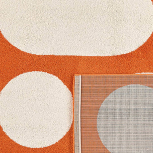 Tapis intérieur motif moderne orange JOYCE