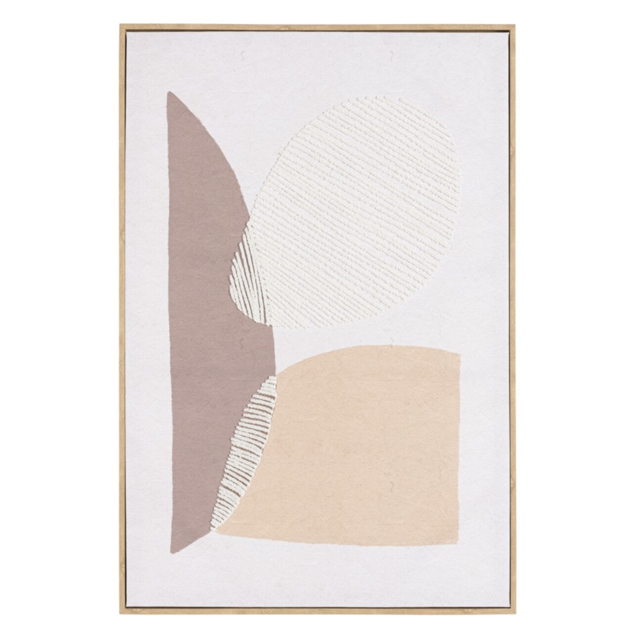 HOMER - Décoration murale 63x93cm formes abstraites n°1, cadre naturel