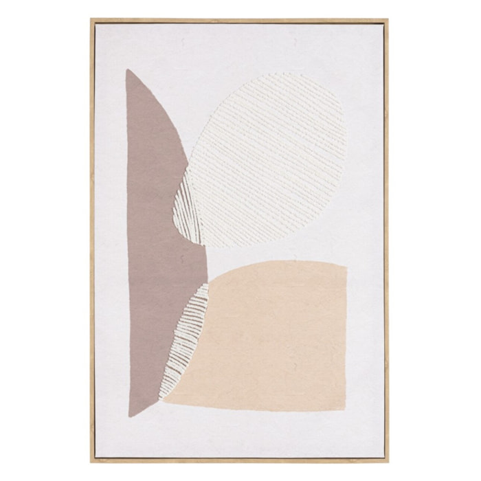 HOMER - Décoration murale 63x93cm formes abstraites n°1, cadre naturel